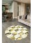 Dijital Kaymaz Yıkanabilir Patchwork Yuvarlak Balkon Mutfak Salon Halısı, N-Y-Patchwork-19-Sarı, 2