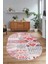 Dijital Kaymaz Yıkanabilir Patchwork Oval Yolluk Mutfak Salon Halısı, N-O-Patchwork-02-Kırmızı, 3