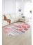 Dijital Kaymaz Yıkanabilir Patchwork Oval Yolluk Mutfak Salon Halısı, N-O-Patchwork-02-Kırmızı, 5