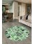 Dijital Kaymaz Yıkanabilir Patchwork Yuvarlak Balkon Mutfak Salon Halısı, N-Y-Patchwork-14-Yeşil, 2
