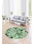 Dijital Kaymaz Yıkanabilir Patchwork Yuvarlak Balkon Mutfak Salon Halısı, N-Y-Patchwork-14-Yeşil, 4