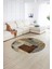 Dijital Kaymaz Yıkanabilir Patchwork Yuvarlak Balkon Mutfak Salon Halısı, N-Y-Patchwork-15-Kahve, 5
