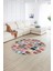Dijital Kaymaz Yıkanabilir Patchwork Yuvarlak Balkon Mutfak Salon Halısı, N-Y-Patchwork-14-Renkli, 5