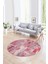 Dijital Kaymaz Yıkanabilir Patchwork Yuvarlak Balkon Mutfak Salon Halısı, N-Y-Patchwork-20-Kırmızı, 4