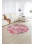 Dijital Kaymaz Yıkanabilir Patchwork Yuvarlak Balkon Mutfak Salon Halısı, N-Y-Patchwork-20-Kırmızı, 5