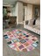 Dijital Kaymaz Yıkanabilir Patchwork Oval Yolluk Mutfak Salon Halısı, N-O-Patchwork-14-Renkli, 2