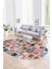 Dijital Kaymaz Yıkanabilir Patchwork Oval Yolluk Mutfak Salon Halısı, N-O-Patchwork-14-Renkli, 4