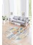 Dijital Kaymaz Yıkanabilir Patchwork Yuvarlak Balkon Mutfak Salon Halısı, N-Y-Patchwork-02-Renkli, 4