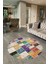 Dijital Kaymaz Yıkanabilir Patchwork Yuvarlak Balkon Mutfak Salon Halısı, N-Y-Patchwork-03-Renkli, 2