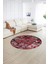 Dijital Kaymaz Yıkanabilir Patchwork Yuvarlak Balkon Mutfak Salon Halısı, N-Y-Patchwork-12-Kırmızı, 5