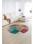 Dijital Kaymaz Yıkanabilir Patchwork Yuvarlak Balkon Mutfak Salon Halısı, N-Y-Patchwork-01-Renkli, 5