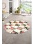 Dijital Kaymaz Yıkanabilir Patchwork Yuvarlak Balkon Mutfak Salon Halısı, N-Y-Patchwork-19-Renkli, 1
