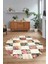 Dijital Kaymaz Yıkanabilir Patchwork Yuvarlak Balkon Mutfak Salon Halısı, N-Y-Patchwork-19-Renkli, 3
