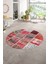 Dijital Kaymaz Yıkanabilir Patchwork Yuvarlak Balkon Mutfak Salon Halısı, N-Y-Patchwork-04-Kırmızı, 1