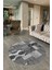 Dijital Kaymaz Yıkanabilir Patchwork Yuvarlak Balkon Mutfak Salon Halısı, N-Y-Patchwork-16-Gri, 2
