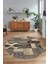 Dijital Kaymaz Yıkanabilir Patchwork Yuvarlak Balkon Mutfak Salon Halısı, N-Y-Patchwork-16-Vizon, 3