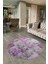Dijital Kaymaz Yıkanabilir Patchwork Yuvarlak Balkon Mutfak Salon Halısı, N-Y-Patchwork-17-Pembe, 2