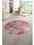 Dijital Kaymaz Yıkanabilir Patchwork Yuvarlak Balkon Mutfak Salon Halısı, N-Y-Patchwork-17-Kırmızı, 1