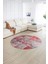 Dijital Kaymaz Yıkanabilir Patchwork Yuvarlak Balkon Mutfak Salon Halısı, N-Y-Patchwork-17-Kırmızı, 5