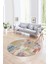Dijital Kaymaz Yıkanabilir Patchwork Yuvarlak Balkon Mutfak Salon Halısı, N-Y-Patchwork-20-Renkli, 4