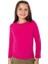 MCR Kids Mcrkids Unisex Pamuklu Bisiklet Yaka Koyu Pembe Basic Uzun Kollu Çocuk T-Shirt 1