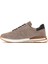 Erkek Vizon Bağcıklı Süet Deri Sneaker 3