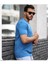 Mens Style Pamuklu V Yaka Tişört 1