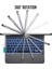 Apple iPad 5. Nesil 6. Nesil Air 1/2 Pro 9.7inç Kılıf Kablosuz Dönebilen Klavyeli Kılıf Keyboard (Air 5/4 Değildir) 4