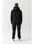 Peak Oversize Kapüşonlu Nakışlı Sweatshirt Siyah 4