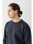 Peak Oversize Nakışlı Sweatshirt Füme 6