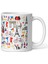 Fransa Kupa Bardak 2 Adet Seyahat Hatıra France Mug 4