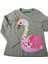 1-8 Yaş Kız Çocuk Sweat-Shirt Pullu Baskılı Kuğu Gri 5-6 Yaş Gri 1