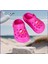 Kız Çocuk Pembe Soft Taban Terlik Sandalet Crocs 1