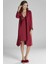 Pierre Cardin 5040 6'lı Modal Gecelik Sabahlık Çeyiz Seti Bordo 1