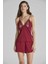 Pierre Cardin 5040 6'lı Modal Gecelik Sabahlık Çeyiz Seti Bordo 2