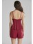 Pierre Cardin 5040 6'lı Modal Gecelik Sabahlık Çeyiz Seti Bordo 3