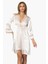 Pierre Cardin 6'lı Saten Gecelik Sabahlık Çeyiz Seti 6010 Ekru 5