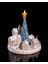 Karlı Noel Evi Obje Çam Ağaclı Yılbaşı Köyü Obje Büyük Boy 20CM 1