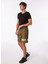 Normal Haki Erkek Sweat Şort Kbhx S210 Garments_garments Loose F 1