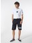Normal Siyah Erkek Sweat Şort Kbhx S210 Garments_garments Loose F 2
