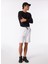 Normal Beyaz Erkek Sweat Şort Kbqx Basıc S4_BASIC Regular Fıt Swe 1