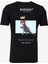 Bisiklet Yaka Baskılı Siyah Erkek T-Shirt Kmtr S212 Neo_gallery Regular Fıt R 2