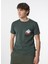 Bisiklet Yaka Desenli Haki Erkek T-Shirt Kmtr S221 Mındset_craft&co Regular 3