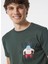 Bisiklet Yaka Desenli Haki Erkek T-Shirt Kmtr S221 Mındset_craft&co Regular 5
