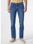 Normal Bel Slim Fit Koyu Mavi Erkek Denim Pantolon W12S084W83 Texas Slim Jean Pantolon 2