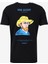 Bisiklet Yaka Baskılı Siyah Erkek T-Shirt Kmtr S216 Zundert_gallery Regular F 2