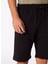 Normal Siyah Erkek Sweat Şort Kbqx Basıc S4_BASIC Regular Fıt Swe 5