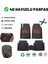 Dacia Duster 2 Wd (4x2) 2015 Havuzlu Üniversal Paspas Siyah - Kırmızı 2