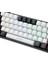 K620 Type-C Kablolu Kırmızı Switch Klavye LED Rgb 61 Tuşlu Rgb Mekanik Oyuncu Işıklı Klave Ergonomik Tasarım Bilgisayar Pc Için Siyah-Beyaz Renk Gaming Keyboard 3