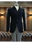 Italyan Stil Slim Fit 8 Drop Mono Yaka Erkek Ceket Siyah T10773 1
